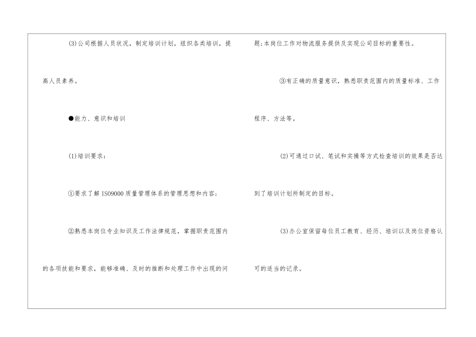 物流业质量手册：资源管理--_第2页
