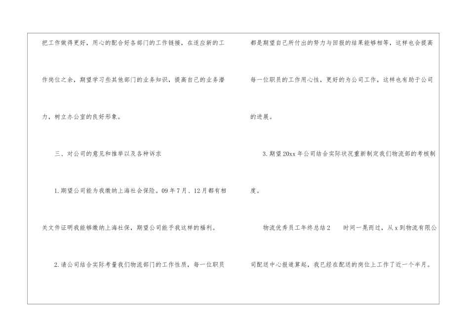 物流优秀员工年终总结_第3页