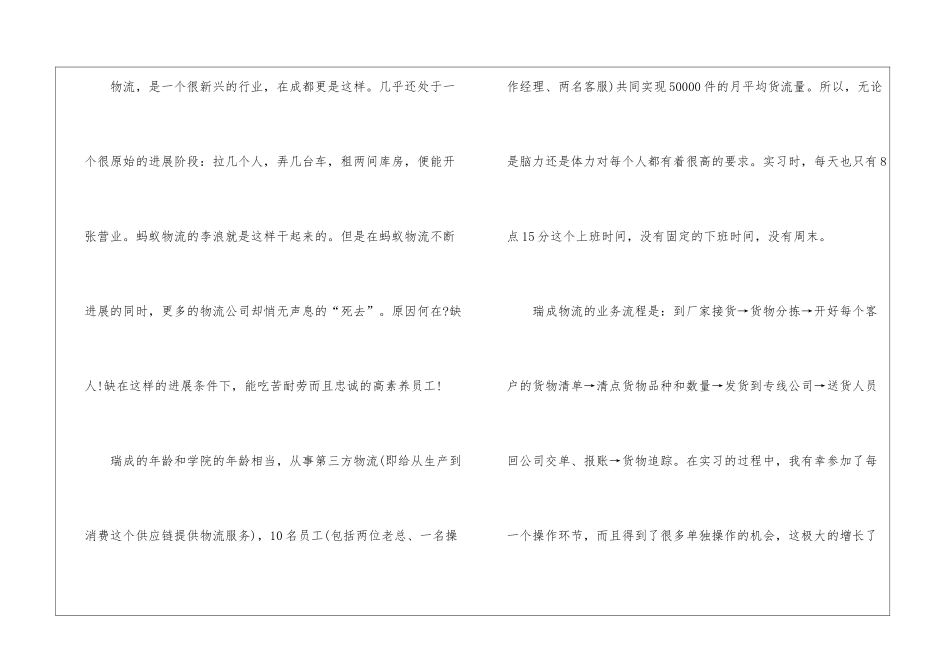 物流公司暑期实习总结_第2页