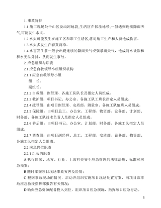 水灾现场处置方案