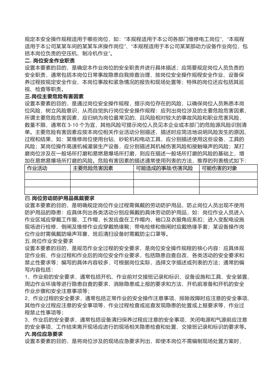 编制岗位安全操作规程才规范六要素_第2页