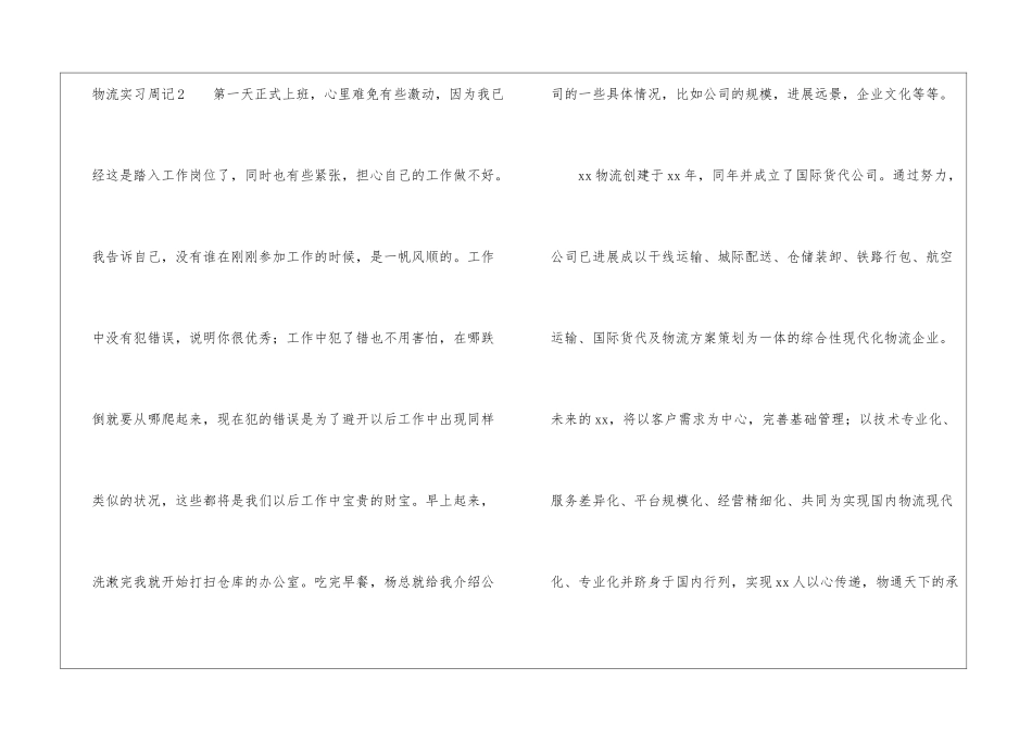 物流实习周记_第3页