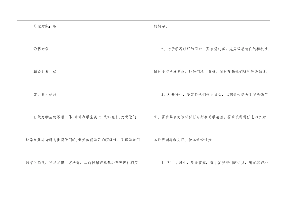 物理培优补差工作计划(7篇)_第3页