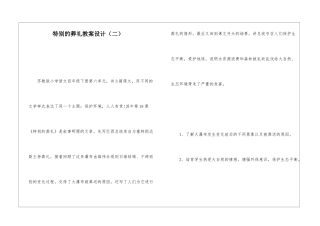 特殊的葬礼教案设计(二)-