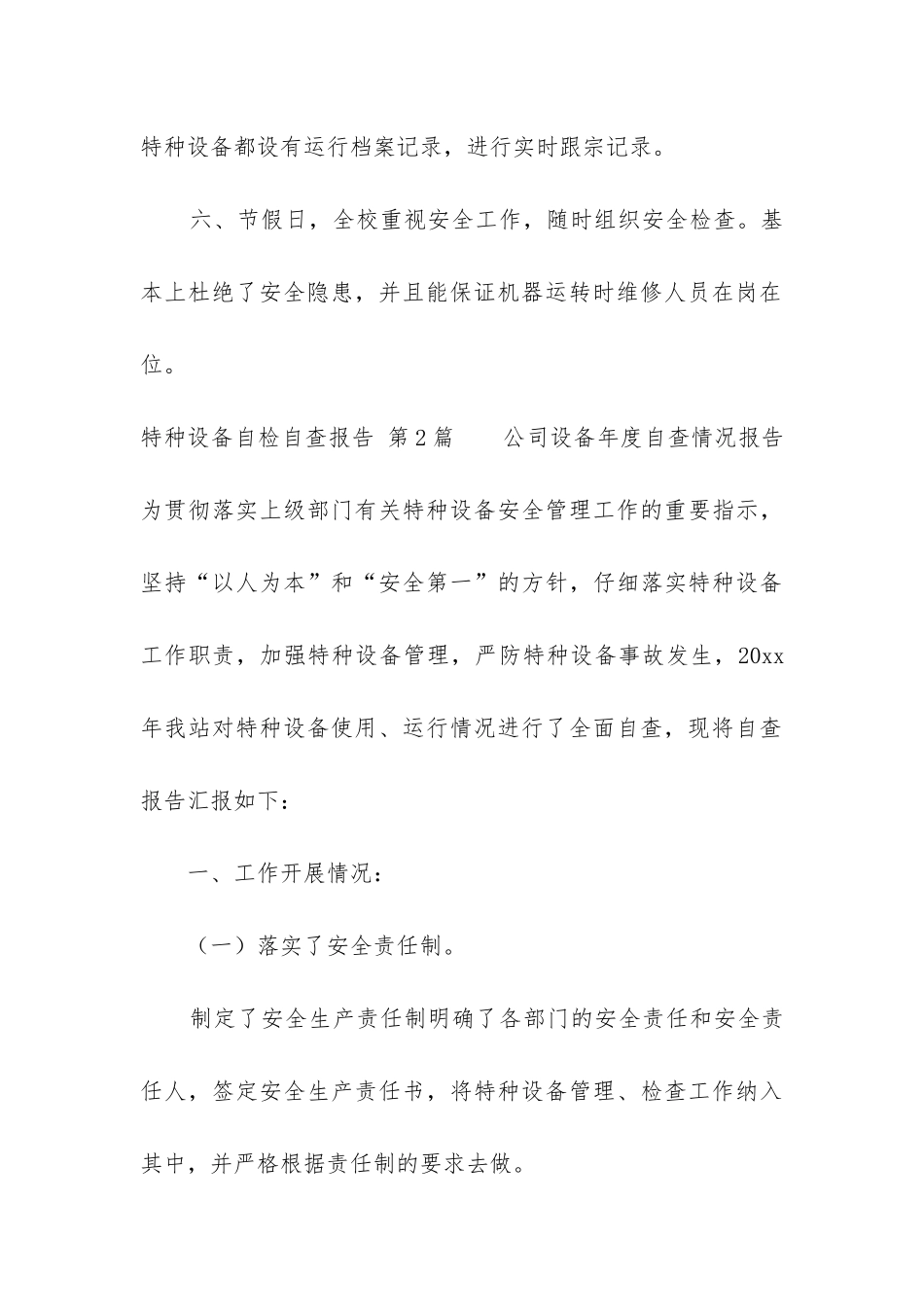 特种设备自检自查报告_第3页