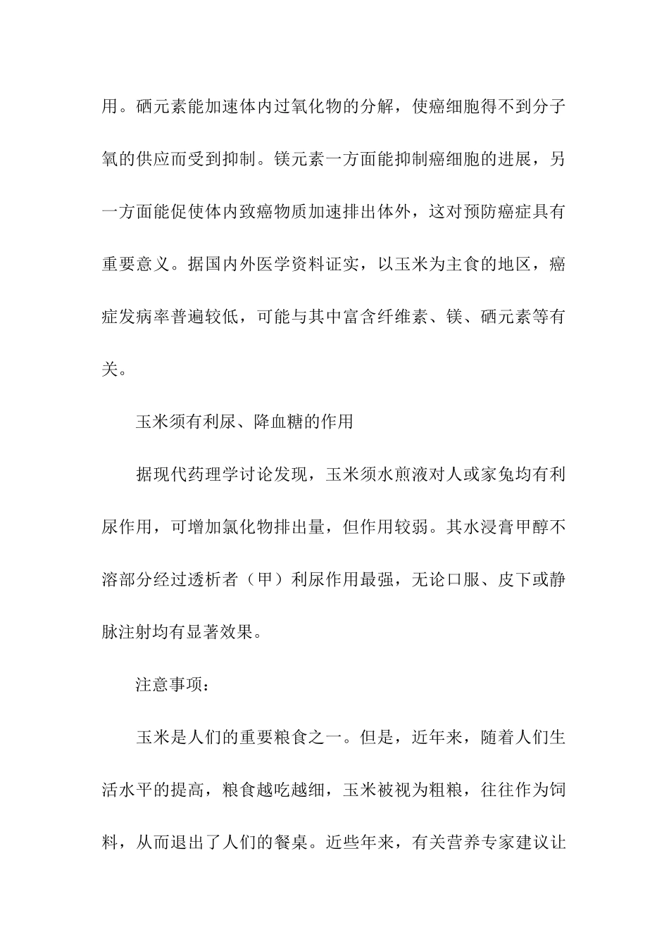 玉米的作用和适应症_第2页