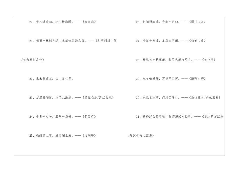 王维俩人聊天的诗句锦集90条_第3页