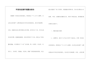 环保局发展环境整治报告