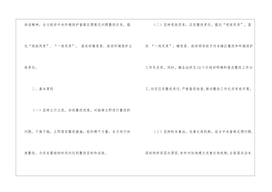 环保督察反馈问题整改计划_第2页