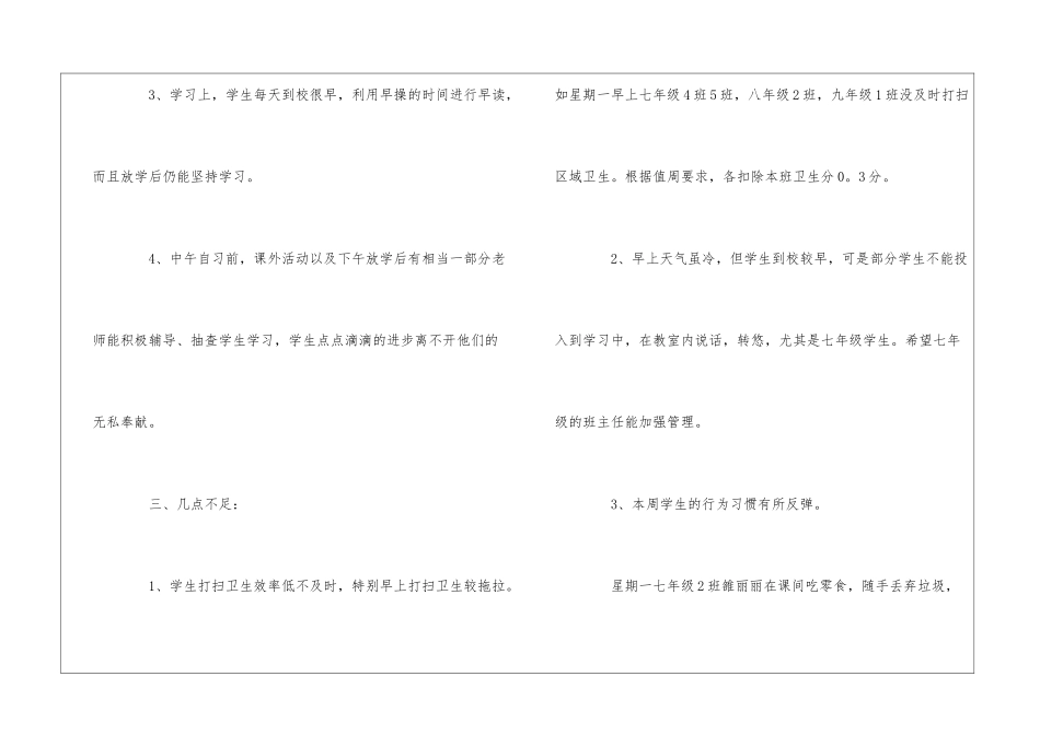 班级周工作总结15篇_第3页