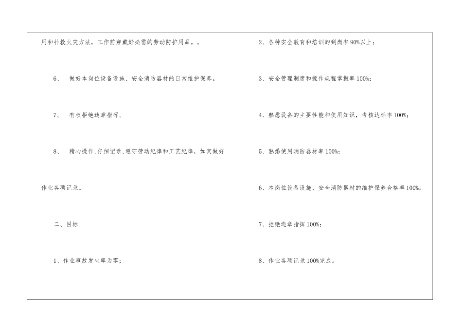 生产员工安全生产目标责任书_第2页