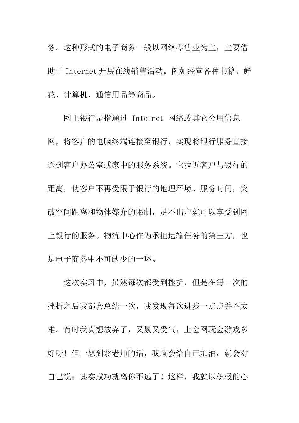 电子商务学生实训总结_第2页