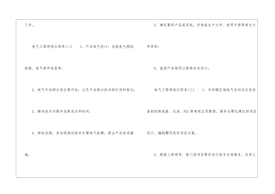 电气工程师岗位职责_第3页
