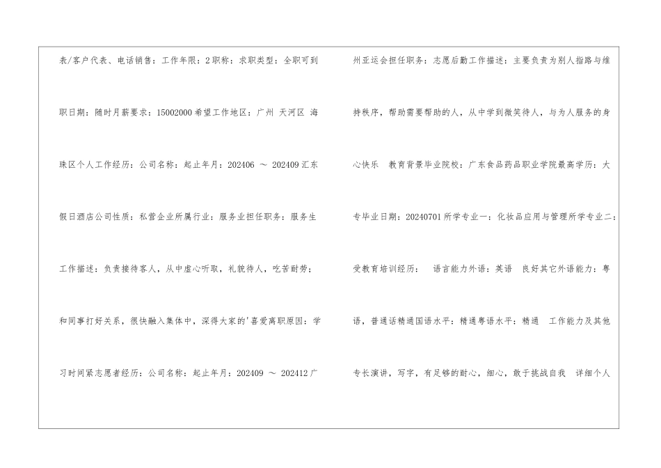 电话销售个人简历_第2页