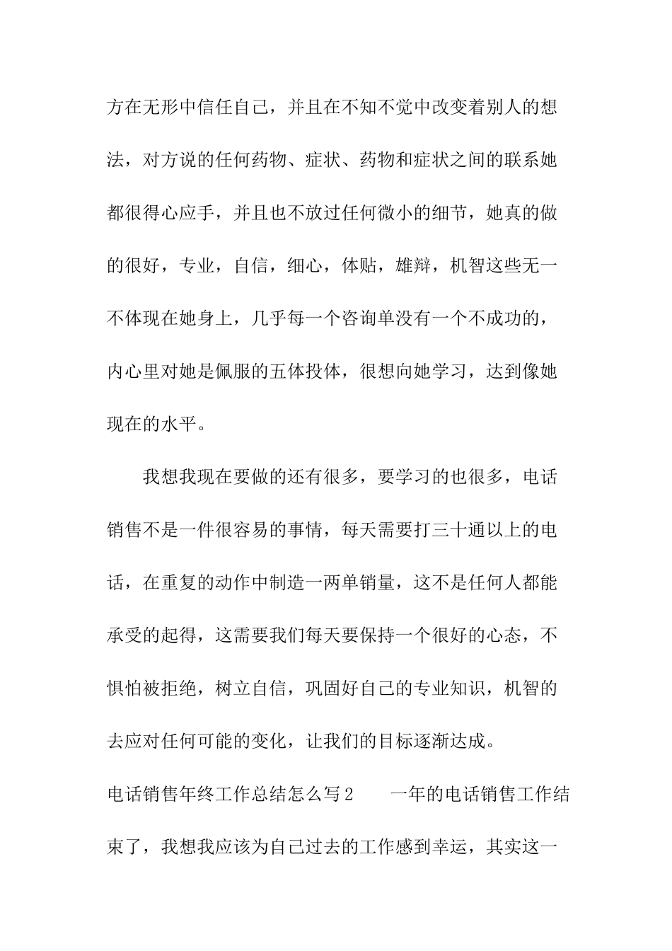 电话销售年终工作总结怎么写_第3页