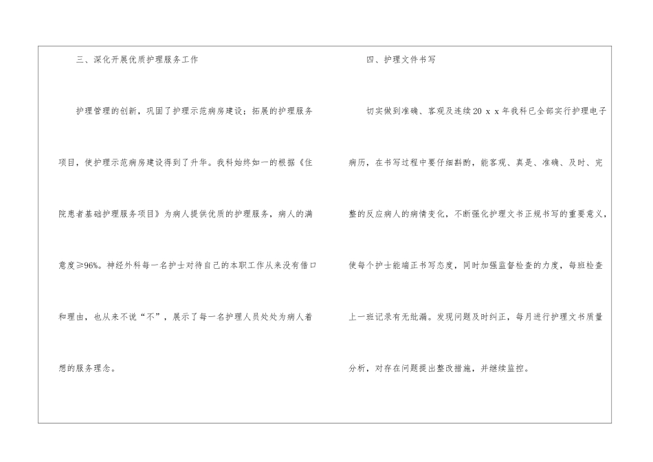病区护理季度工作总结_第3页