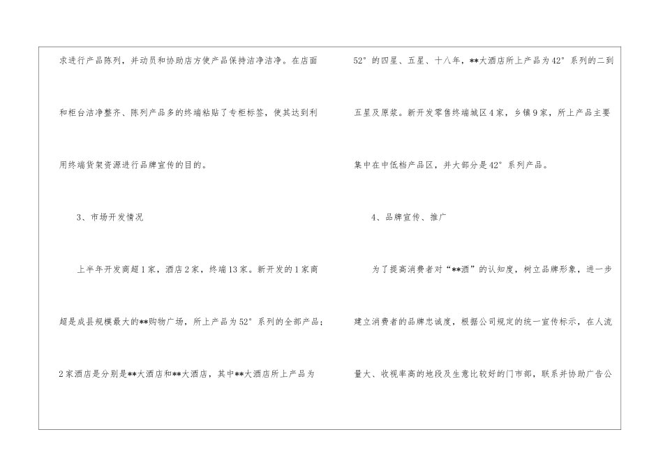 白酒销售行业工作总结_第3页