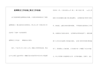 监理转正工作总结-转正工作总结