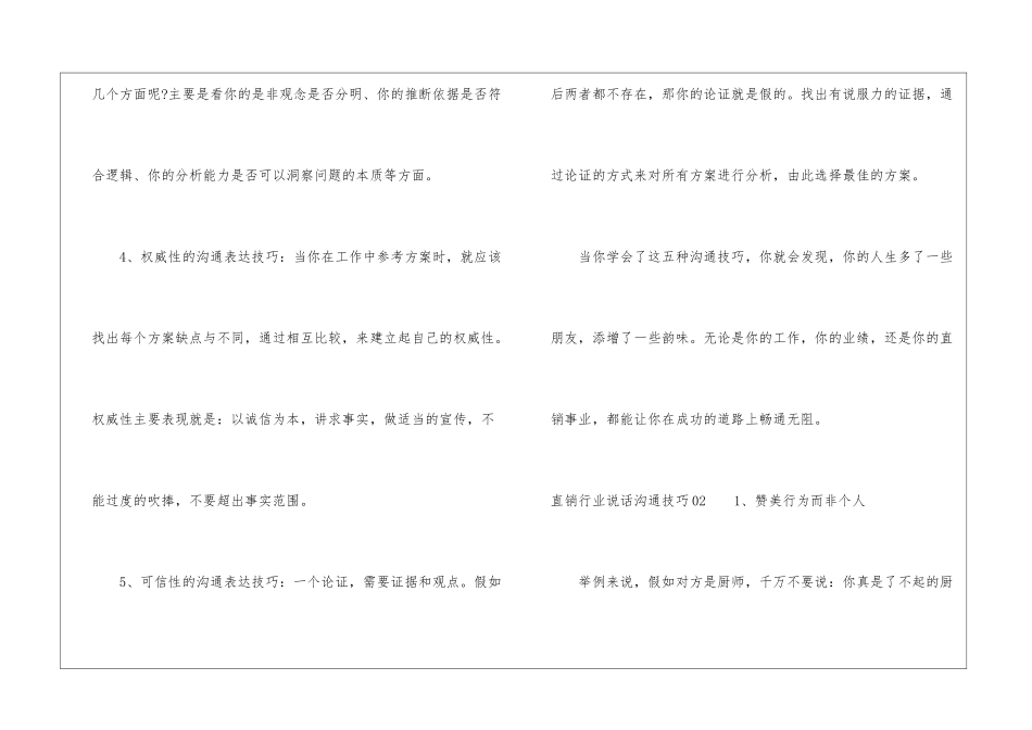 直销行业说话技巧沟通-演讲与口才_第2页