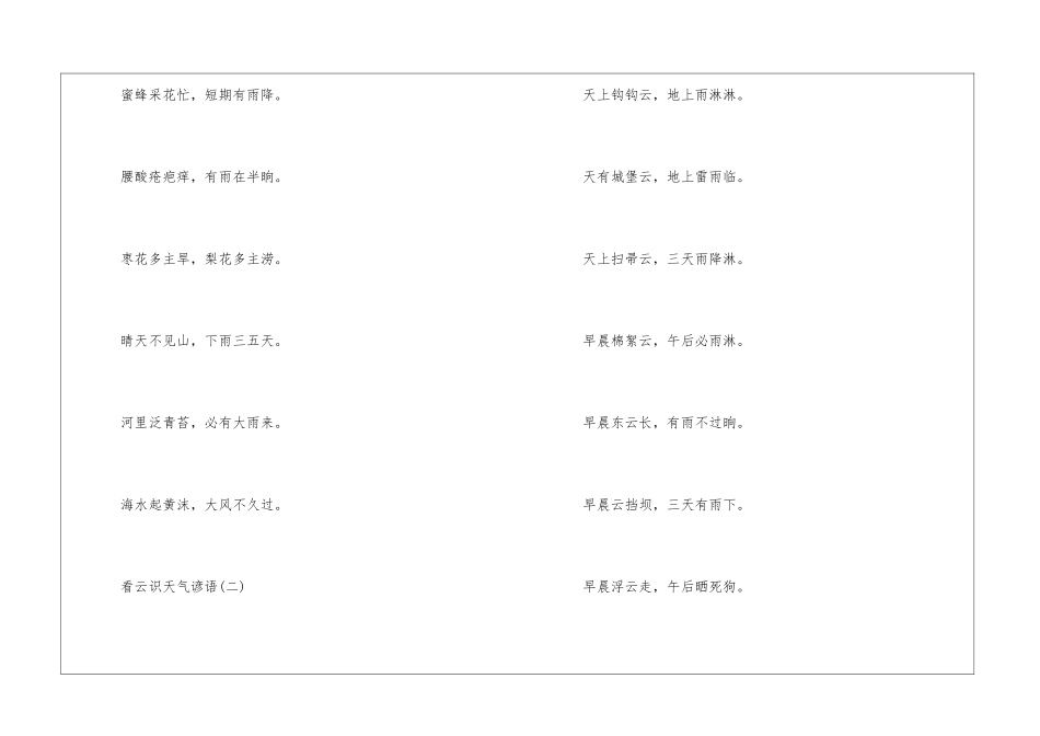 看云识天气谚语大全-_第2页