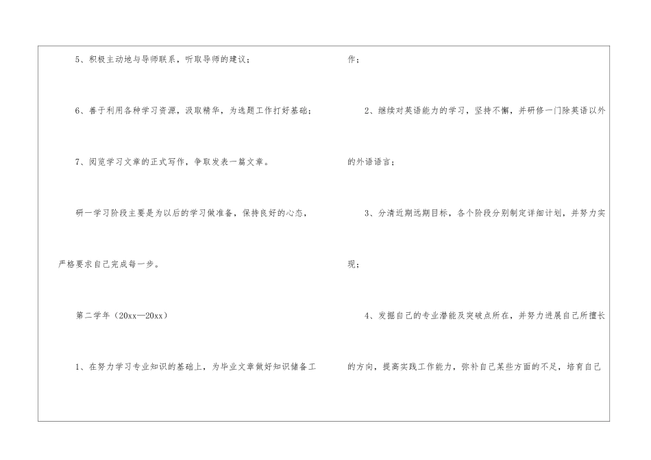 研究生个人学习计划_第3页