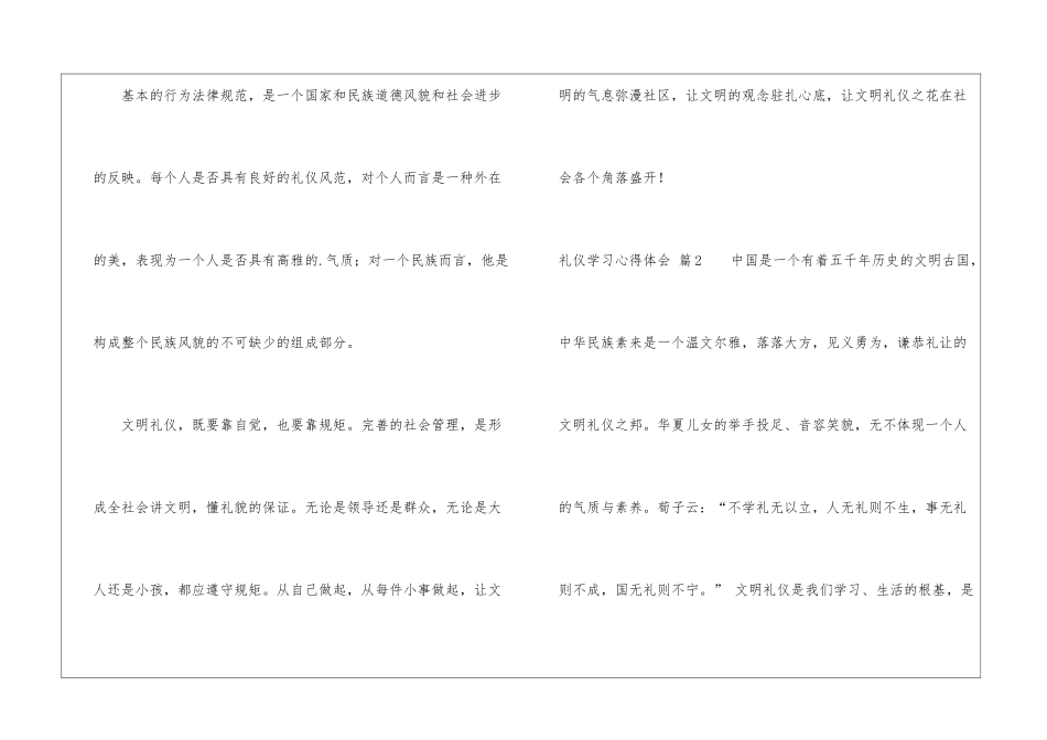 礼仪学习心得体会三篇_第3页