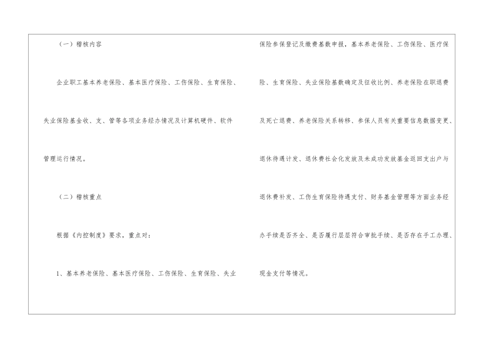 社会保险稽核内控工作计划_第2页