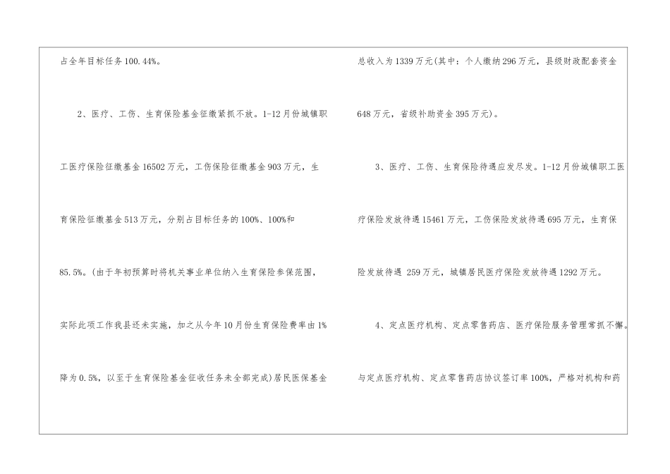 社会医疗保险管理处2024年度工作总结-保险工作总结_第2页