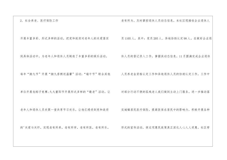 社区劳动保障工作述职报告_第2页