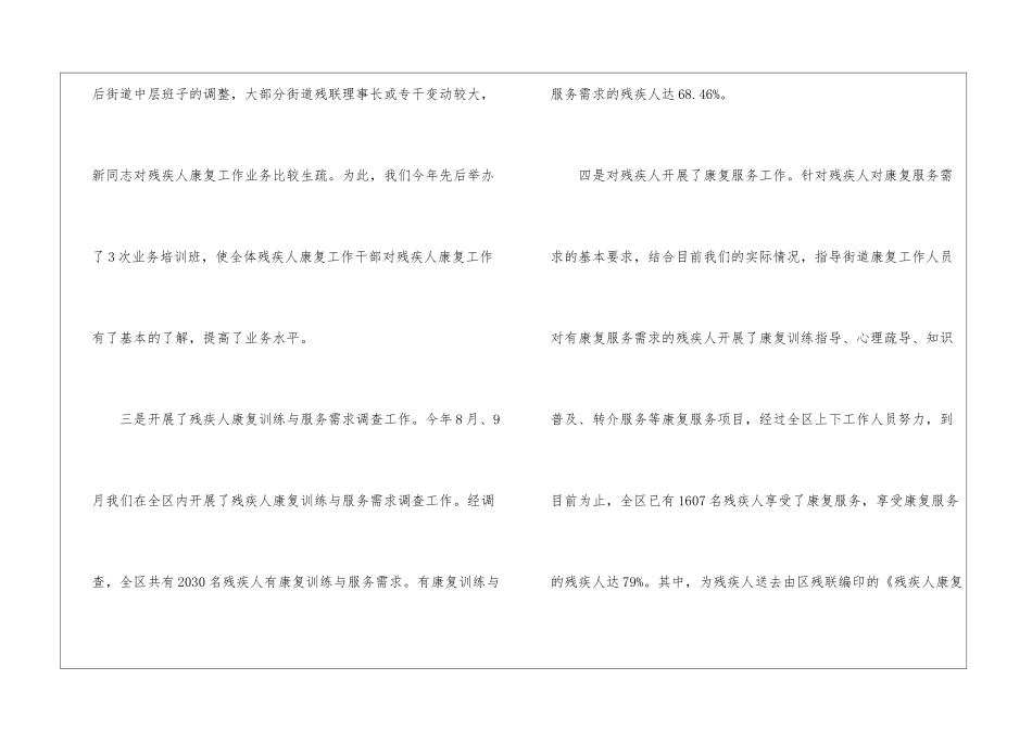 社区残疾人康复工作总结_第3页