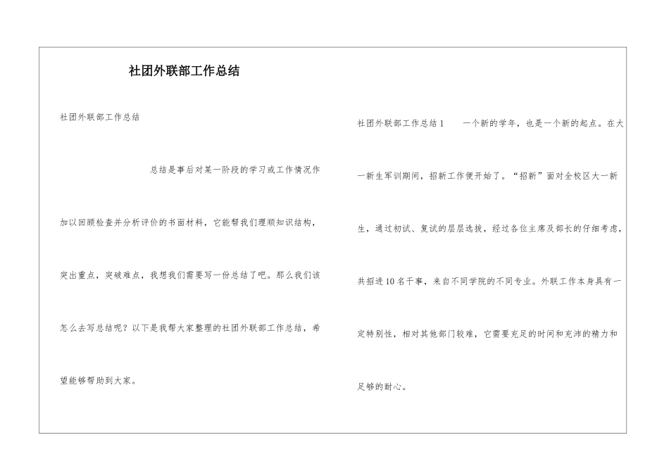 社团外联部工作总结_第1页