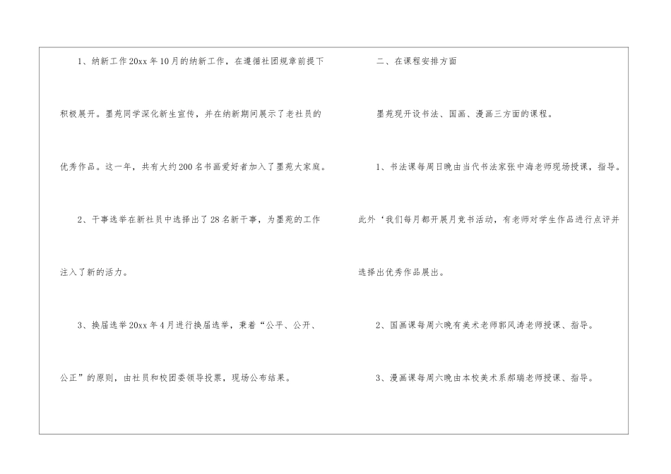 社团年终工作总结锦集八篇_第2页