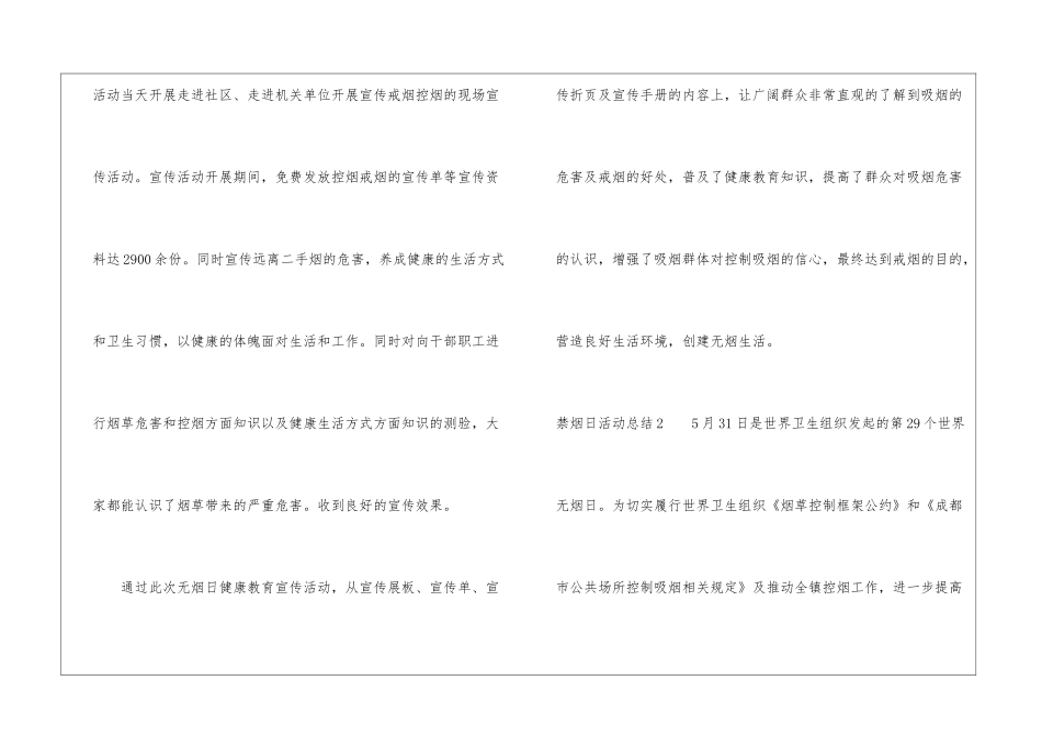 禁烟日活动总结_第3页