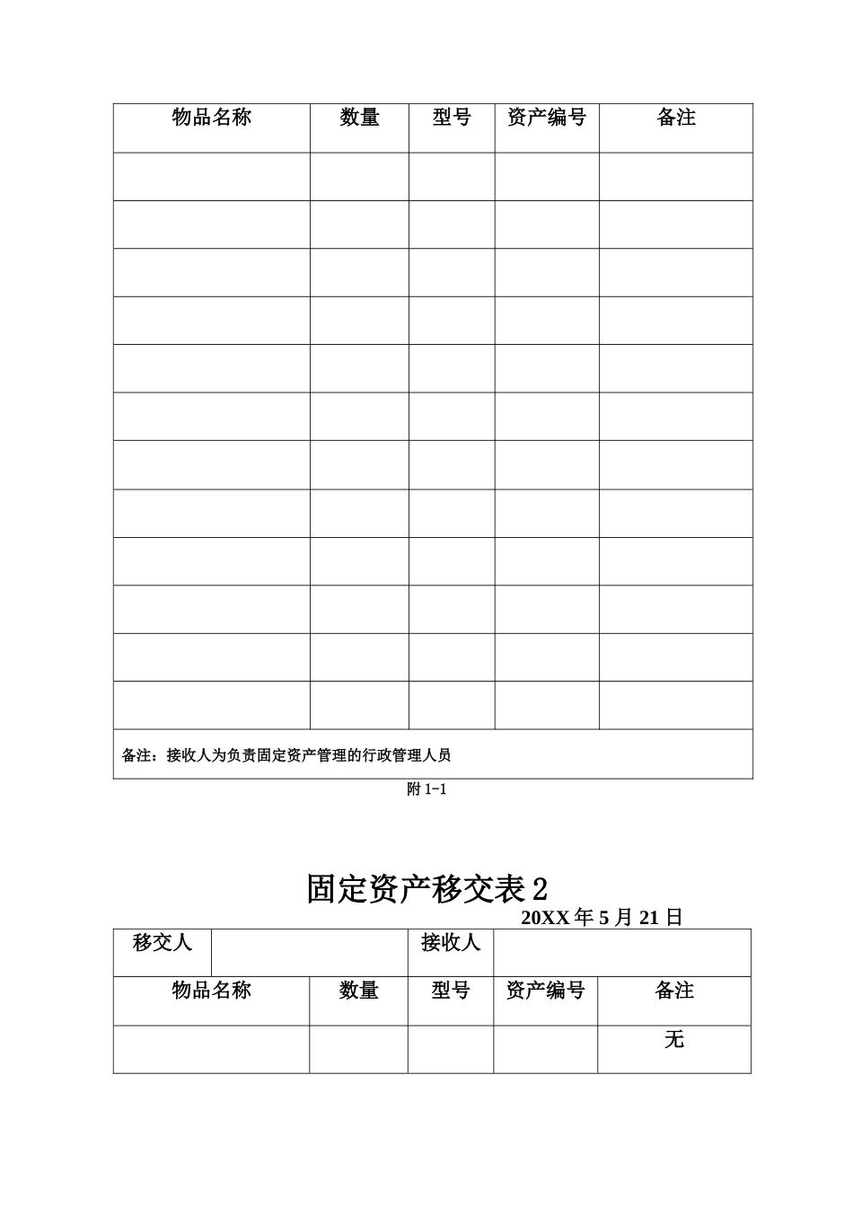 离职调动工作移交-交接单_第2页