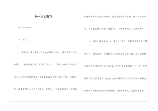 种一片太阳花-