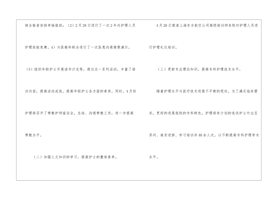 科室护理实习工作总结_第3页