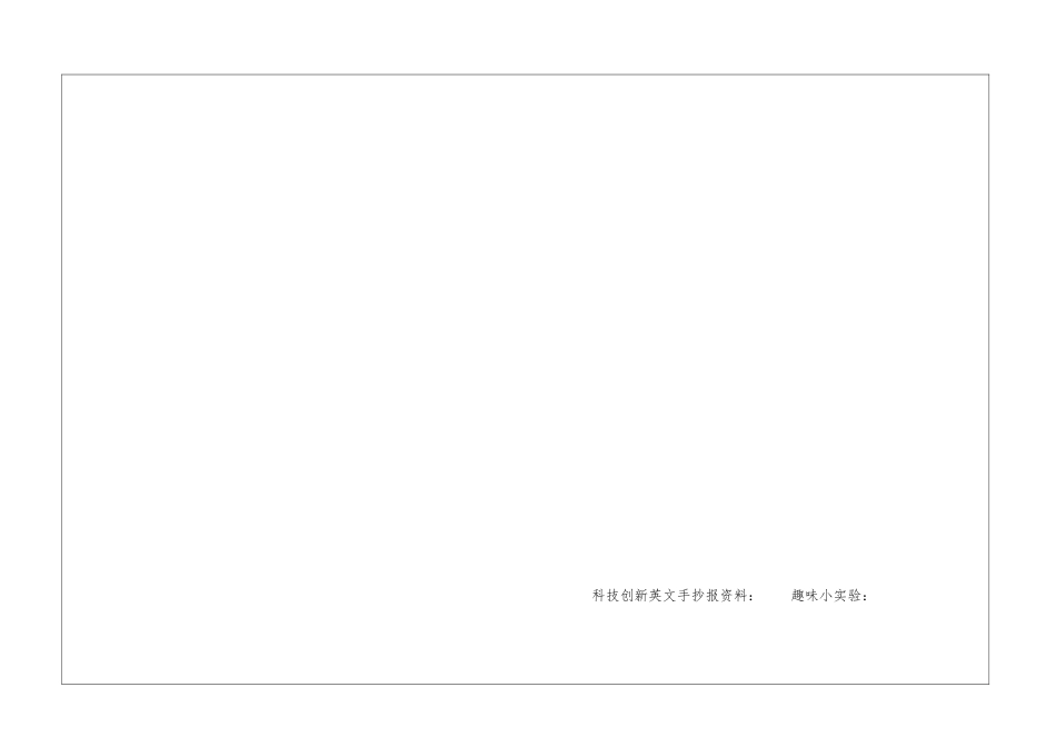 科技创新英文手抄报_第3页