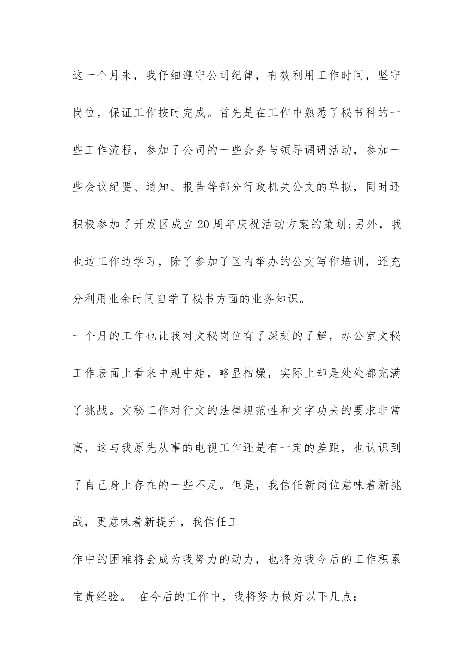 秘书试用期的工作总结-_第2页