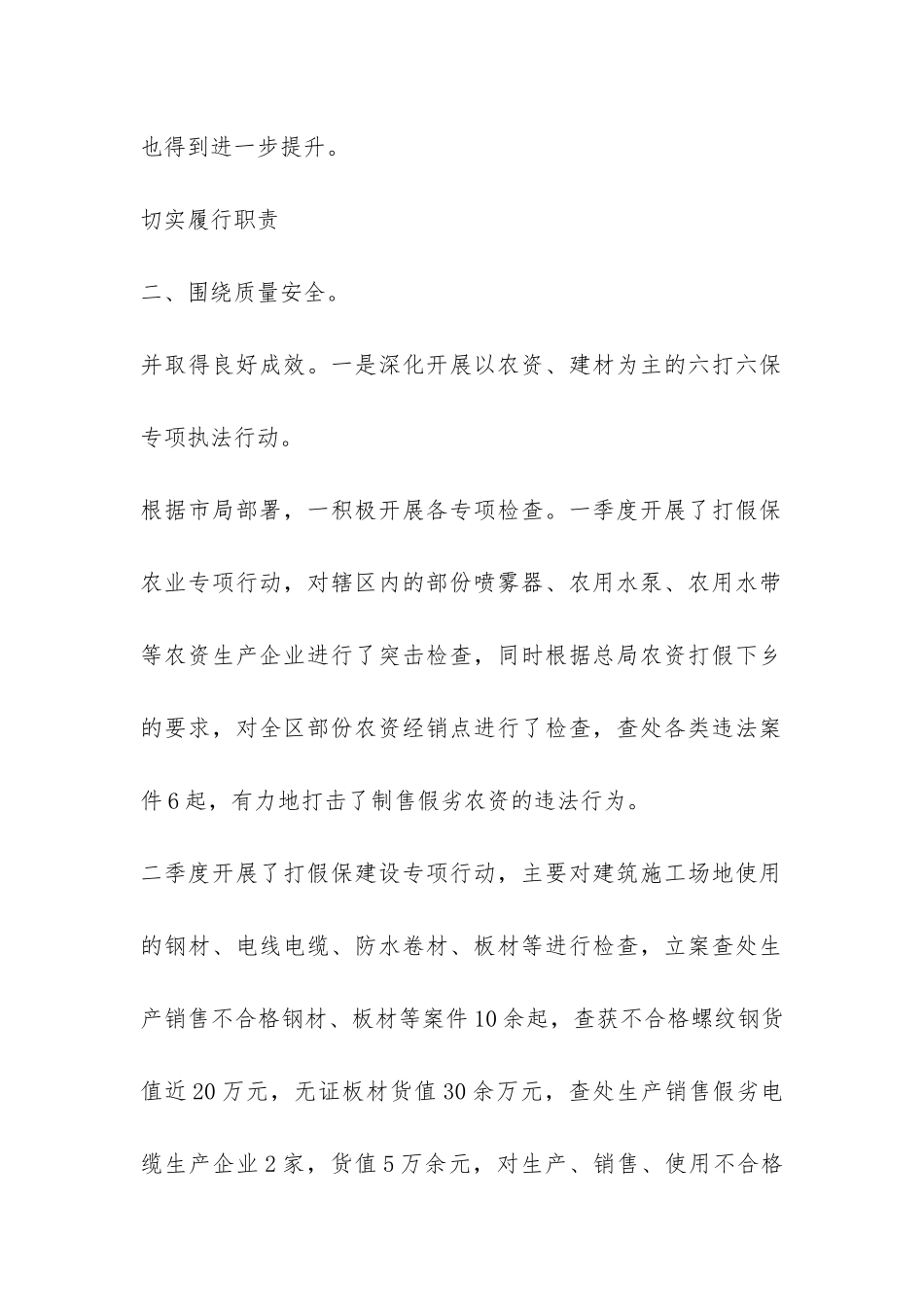 稽查队队长履职工作总结-_第2页