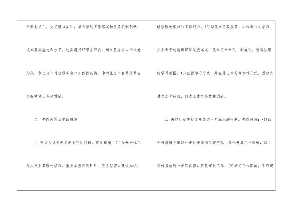 窗口服务存在的问题及整改措施医院2024_第2页
