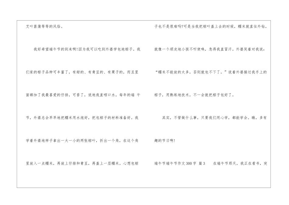 端午节端午节作文300字四篇_第3页