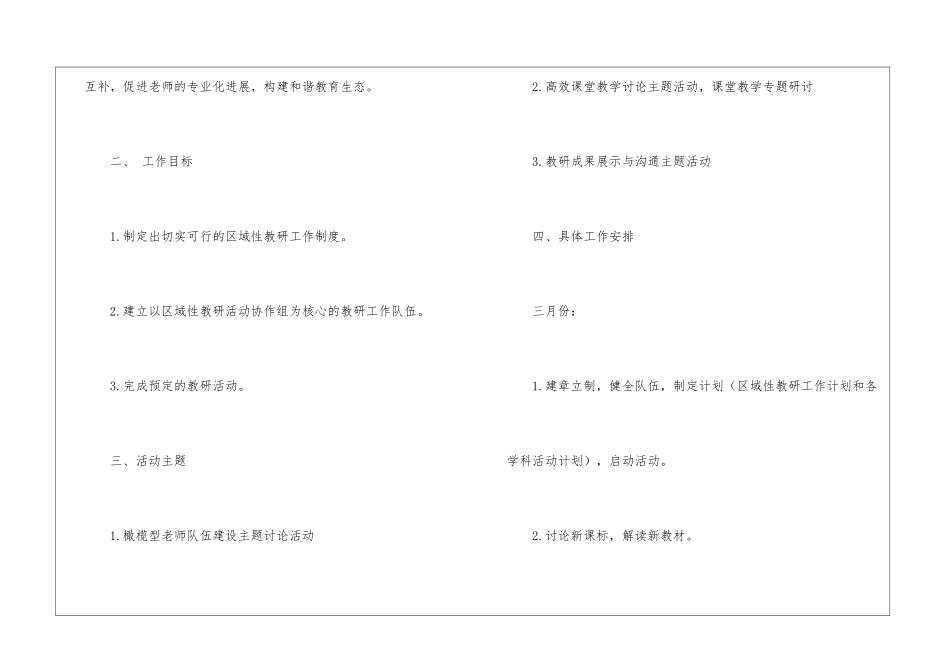 第二学期区域性教研工作计划_第2页