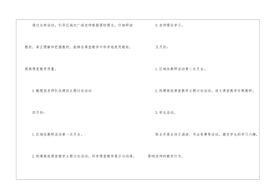 第二学期区域性教研工作计划_第3页