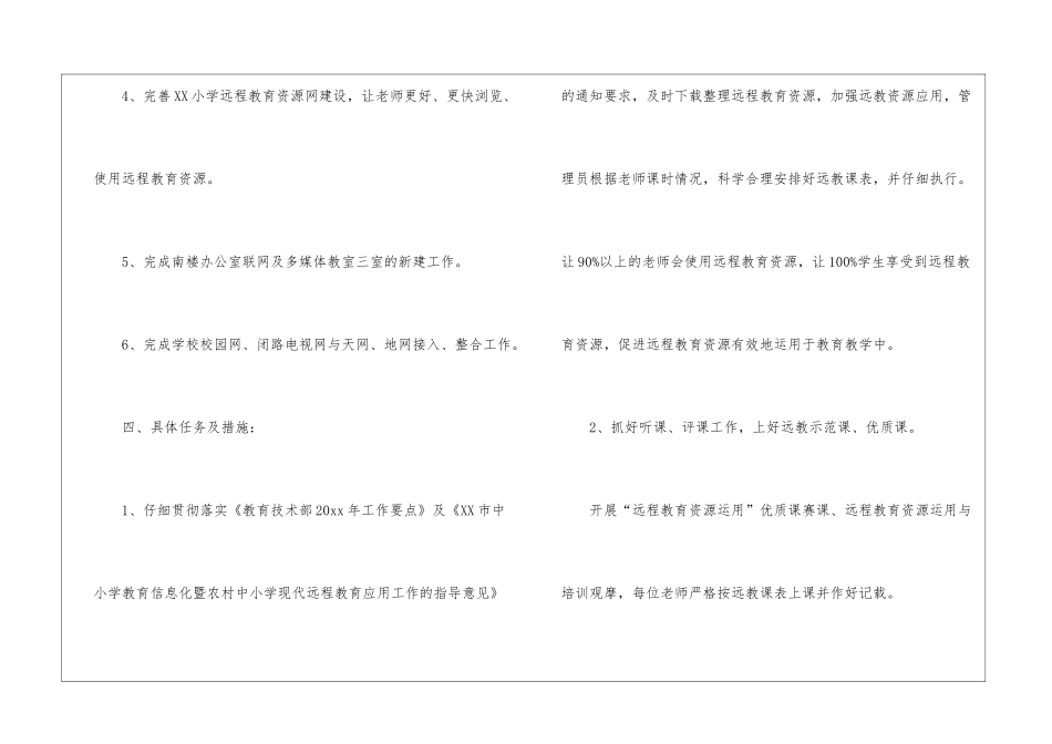 第二学期远程教育工作计划_第3页