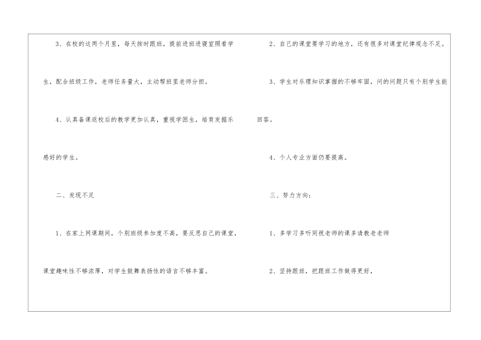 第二学期音乐工作总结_第3页