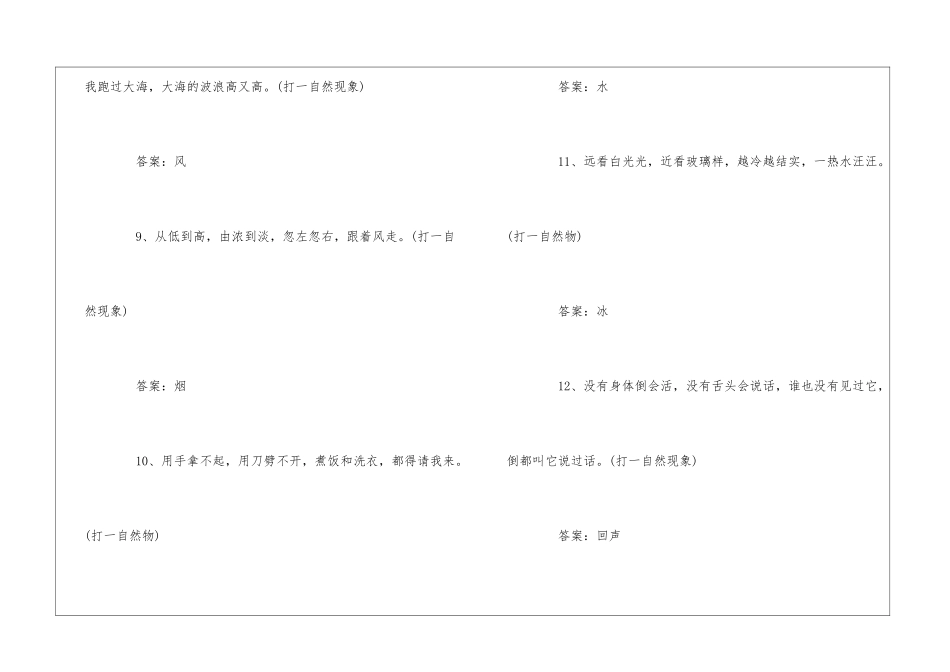 简单儿童谜语大全以及答案_第3页
