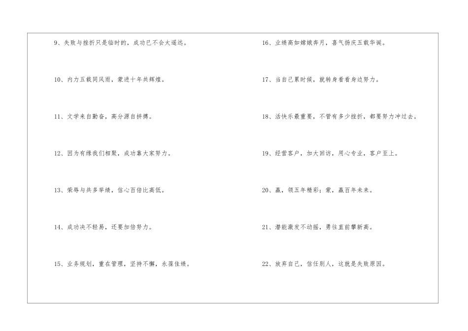 简单的销售激励口号_第2页