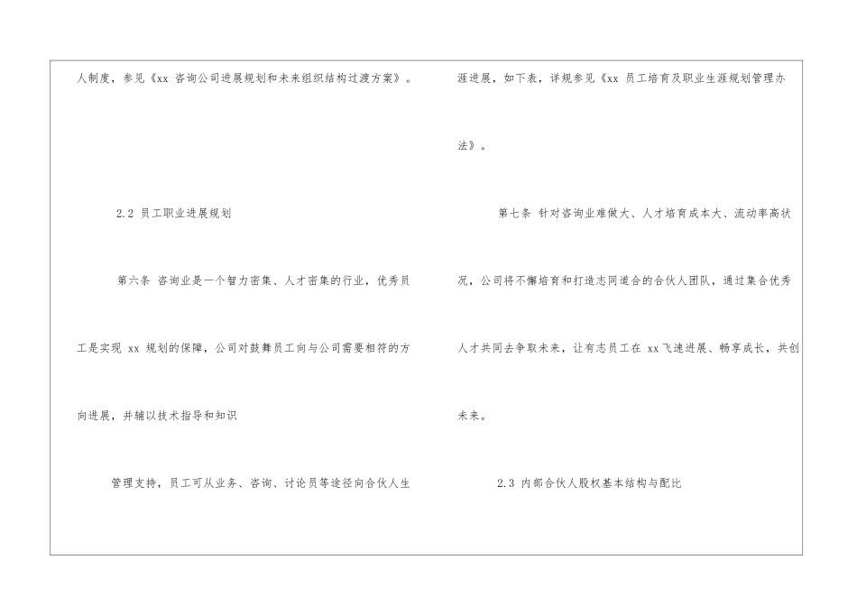 简约内部合伙人制度计划书Word文档_第3页