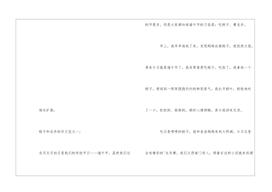粽子和龙舟的简笔画_第3页