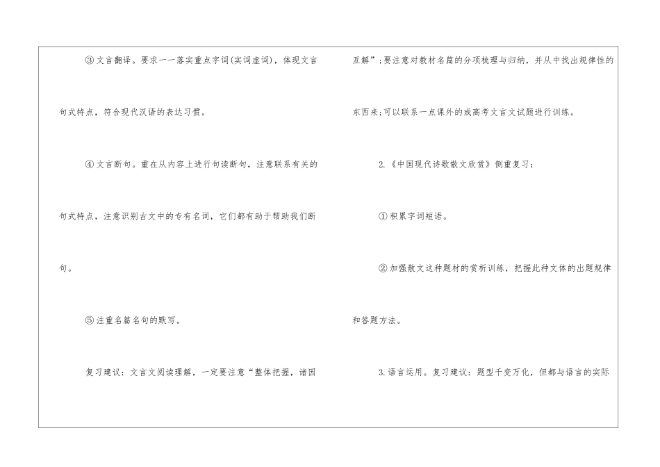精编高二语文下册期末重点复习-高中语文基础知识总结-高中语文基础知识大全_第2页